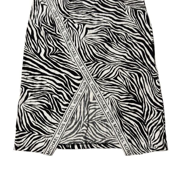 MICHAEL Michael Kors Black & White Zebra Sleeveless Jersey Dress MEDIUM - Picture 5 of 14